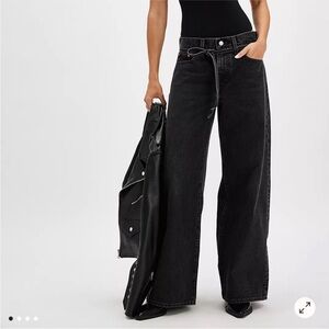 Levi's Black Wide-Leg Jeans